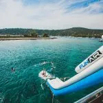 Waterslide from the ship